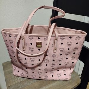Authentic Pink Mcm Medium Tote